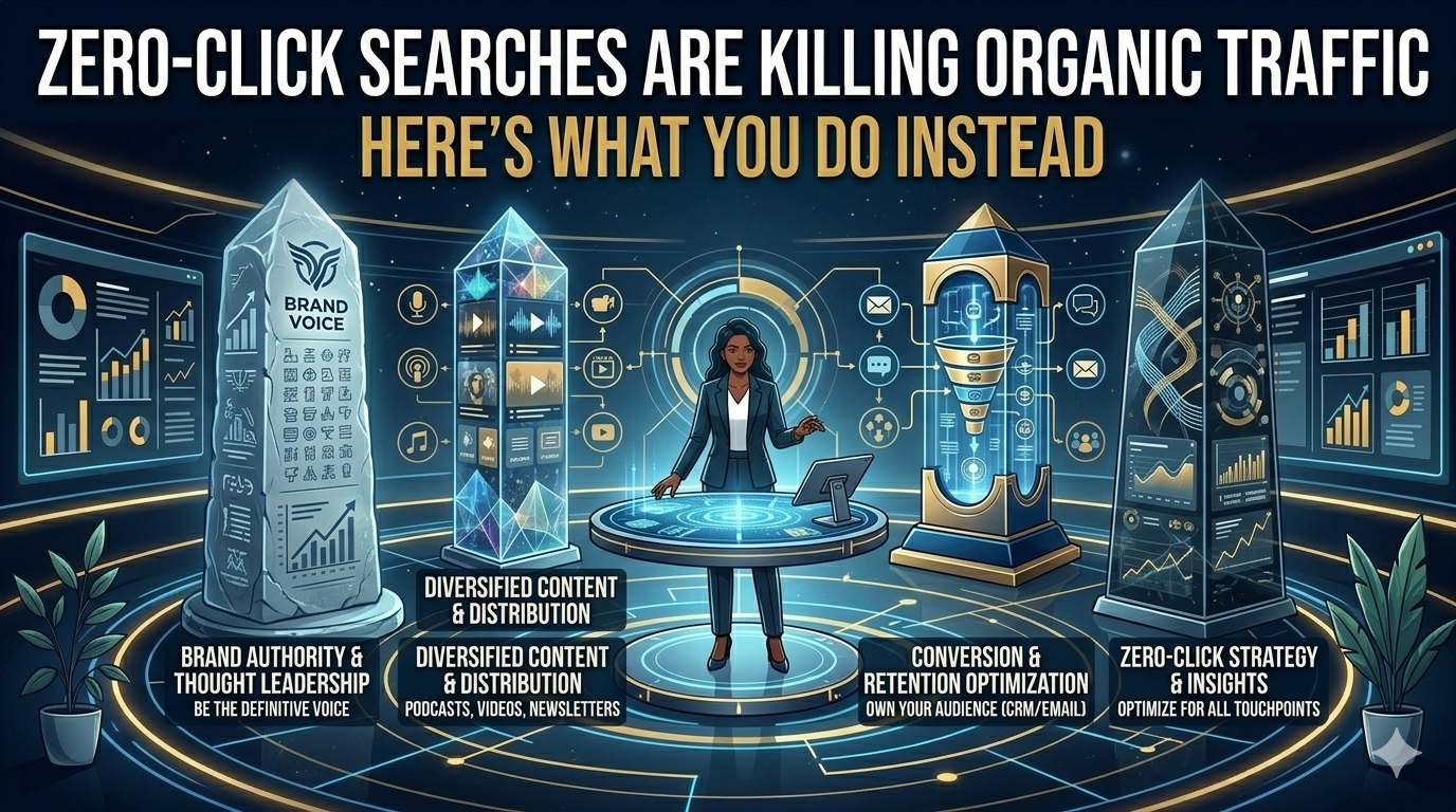 Zero-Click Searches Are Killing Organic Traffic? Here’s What You Do Instead.